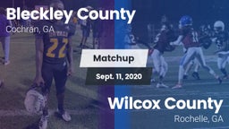 Matchup: Bleckley County vs. Wilcox County  2020