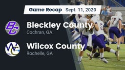 Recap: Bleckley County  vs. Wilcox County  2020