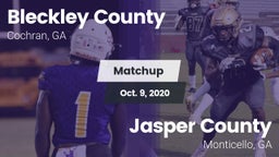 Matchup: Bleckley County vs. Jasper County  2020