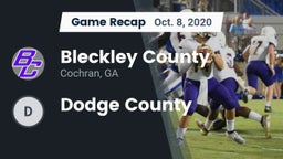 Recap: Bleckley County  vs. Dodge County 2020
