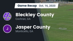 Recap: Bleckley County  vs. Jasper County  2020