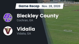 Recap: Bleckley County  vs. Vidalia  2020