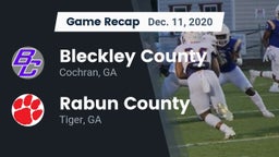Recap: Bleckley County  vs. Rabun County  2020
