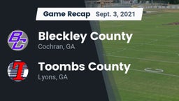 Recap: Bleckley County  vs. Toombs County  2021
