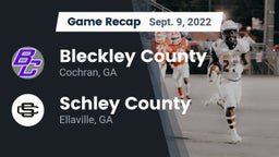 Recap: Bleckley County  vs. Schley County  2022