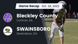 Recap: Bleckley County  vs. SWAINSBORO  2022