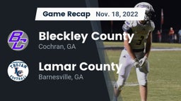 Recap: Bleckley County  vs. Lamar County  2022