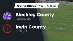 Recap: Bleckley County  vs. Irwin County  2023