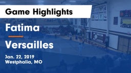 Fatima  vs Versailles  Game Highlights - Jan. 22, 2019