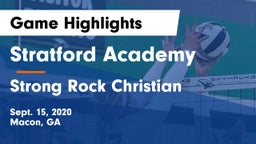 Stratford Academy  vs Strong Rock Christian Game Highlights - Sept. 15, 2020