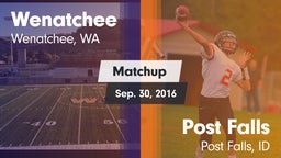 Matchup: Wenatchee High vs. Post Falls  2016