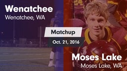 Matchup: Wenatchee High vs. Moses Lake  2016