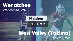 Matchup: Wenatchee High vs. West Valley  (Yakima) 2016