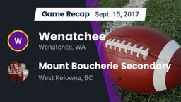 Recap: Wenatchee  vs. Mount Boucherie Secondary 2017