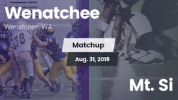 Matchup: Wenatchee High vs. Mt. Si 2018