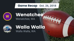 Recap: Wenatchee  vs. Walla Walla  2018