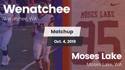 Matchup: Wenatchee High vs. Moses Lake  2019