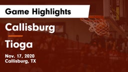 Callisburg  vs Tioga  Game Highlights - Nov. 17, 2020