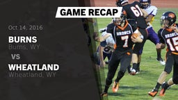 Recap: Burns  vs. Wheatland  2016