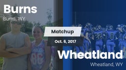 Matchup: Burns  vs. Wheatland  2017