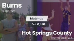 Matchup: Burns  vs. Hot Springs County  2017