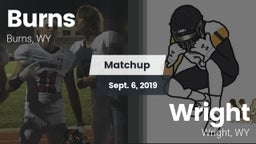 Matchup: Burns  vs. Wright  2019