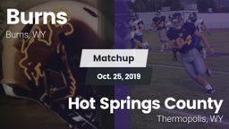 Matchup: Burns  vs. Hot Springs County  2019