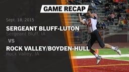 Recap: Sergeant Bluff-Luton  vs. Rock Valley/Boyden-Hull  2015