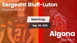 Matchup: Sergeant Bluff-Luton vs. Algona  2016