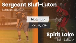 Matchup: Sergeant Bluff-Luton vs. Spirit Lake  2016