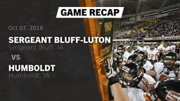 Recap: Sergeant Bluff-Luton  vs. Humboldt  2016
