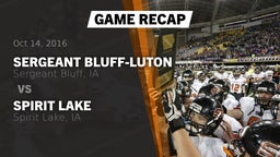 Recap: Sergeant Bluff-Luton  vs. Spirit Lake  2016