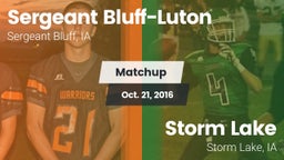 Matchup: Sergeant Bluff-Luton vs. Storm Lake  2016