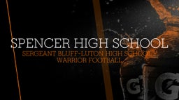 Sergeant Bluff-Luton football highlights Spencer High School
