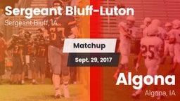 Matchup: Sergeant Bluff-Luton vs. Algona  2017