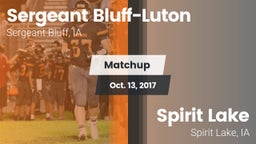 Matchup: Sergeant Bluff-Luton vs. Spirit Lake  2017