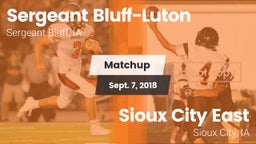 Matchup: Sergeant Bluff-Luton vs. Sioux City East  2018