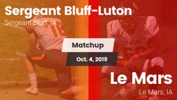 Matchup: Sergeant Bluff-Luton vs. Le Mars  2019