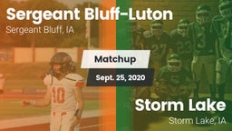 Matchup: Sergeant Bluff-Luton vs. Storm Lake  2020