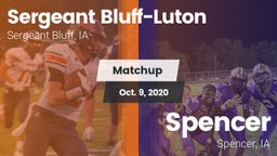 Matchup: Sergeant Bluff-Luton vs. Spencer  2020