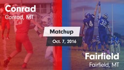 Matchup: Conrad  vs. Fairfield  2016