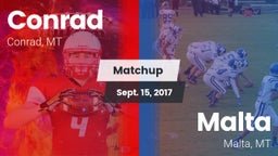 Matchup: Conrad  vs. Malta  2017