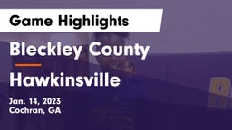 Bleckley County  vs Hawkinsville  Game Highlights - Jan. 14, 2023