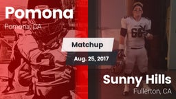 Matchup: Pomona  vs. Sunny Hills  2017