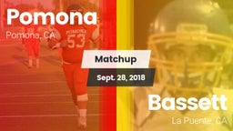 Matchup: Pomona  vs. Bassett  2018