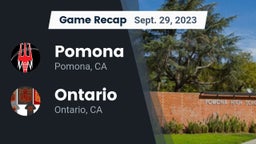 Recap: Pomona  vs. Ontario  2023