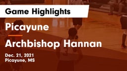Picayune  vs Archbishop Hannan  Game Highlights - Dec. 21, 2021