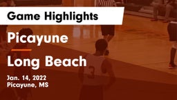 Picayune  vs Long Beach  Game Highlights - Jan. 14, 2022