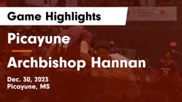 Picayune  vs Archbishop Hannan  Game Highlights - Dec. 30, 2023