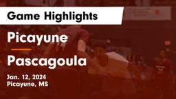 Picayune  vs Pascagoula  Game Highlights - Jan. 12, 2024